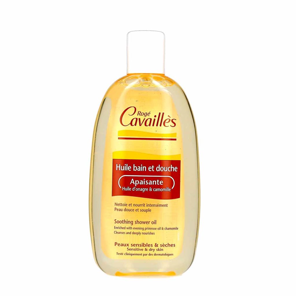 Rogé Cavaillès Huile de Douche Satinante Huile d'Argan et Rose, flacon