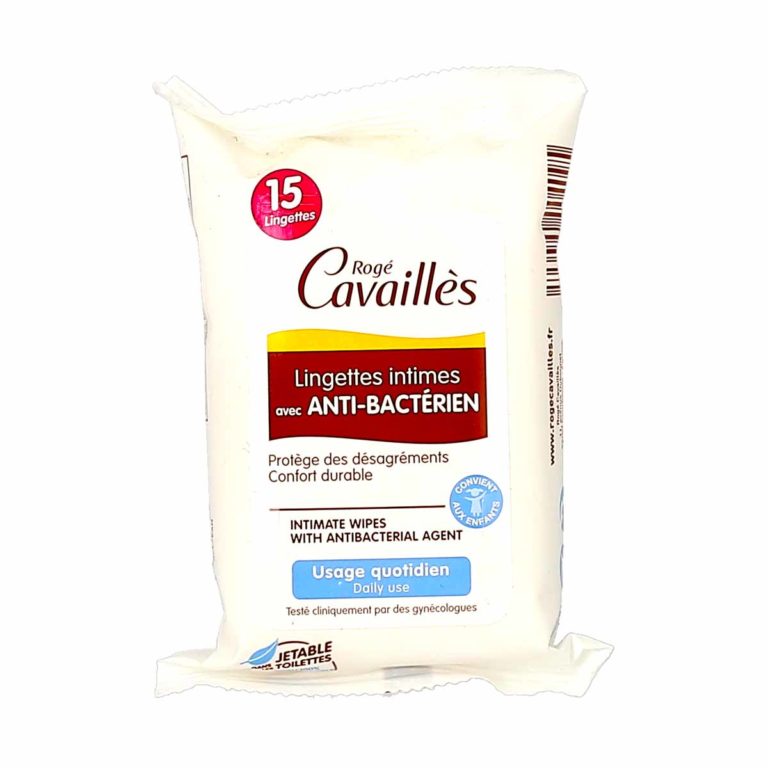 Rogé Cavaillès Lingettes Intimes avec Anti-Bactérien