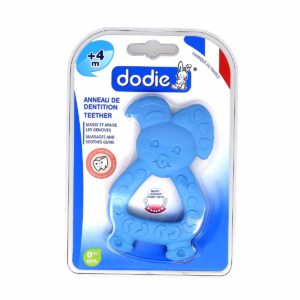 Dodie Anneau de Dentition Lapin Bleu +4 mois