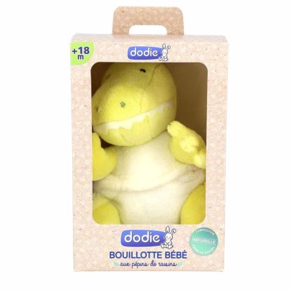 Dodie Bouillotte Dinosaure Bébé aux Pépins de Raisins 18 mois et +