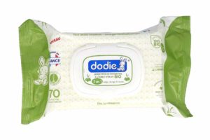 Dodie Lingettes Nettoyantes 3 en 1 à l'Huile d'Olive Bio