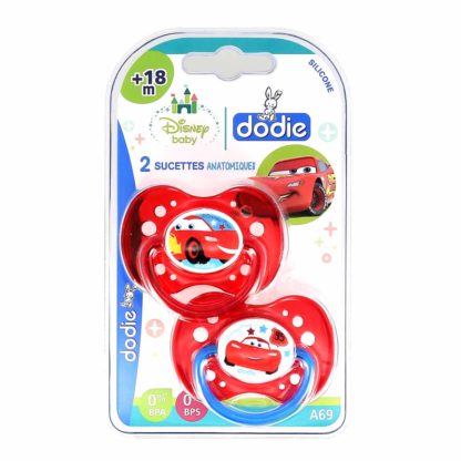 Dodie Sucette Anatomique Silicone +18 mois Cars A69