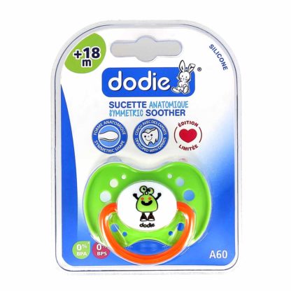 Dodie Sucette Anatomique Silicone +18 mois Monstre A60