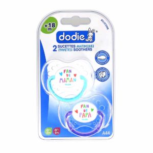 Dodie Sucette Anatomique Silicone +18mois Fan A44