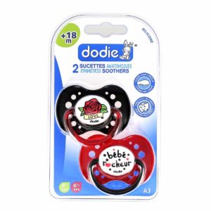 Dodie Sucette Anatomique Silicone +18mois Rock A3