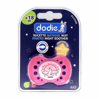 Dodie Sucette Anatomique Silicone Nuit +18 mois A43