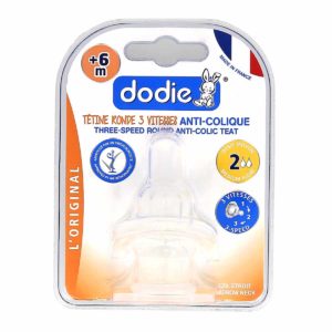 Dodie Tétines Rondes 3 Vitesses Col Etroit  Débit 2