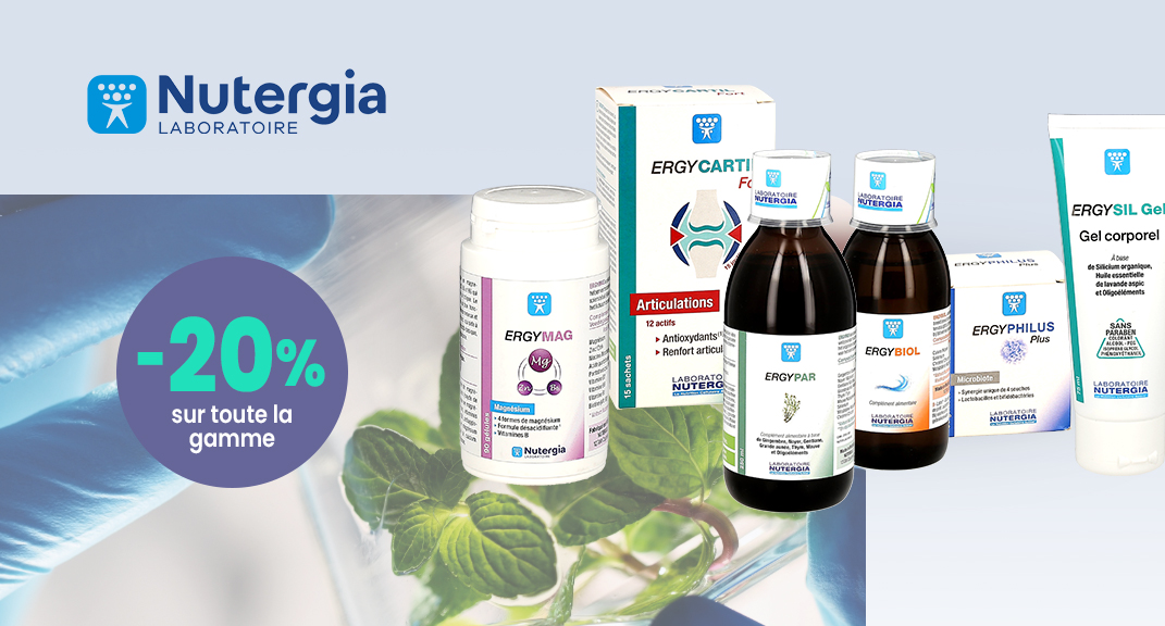 -20% sur Nutergia : votre routine santé, simplifiée