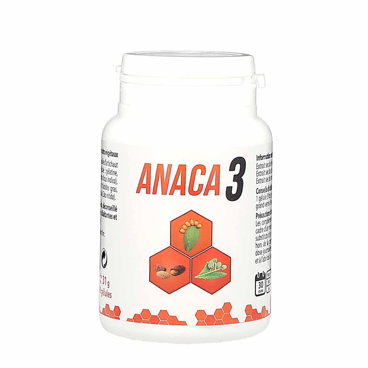 Anaca 3 Perte de poids, flacon de 90 gélules