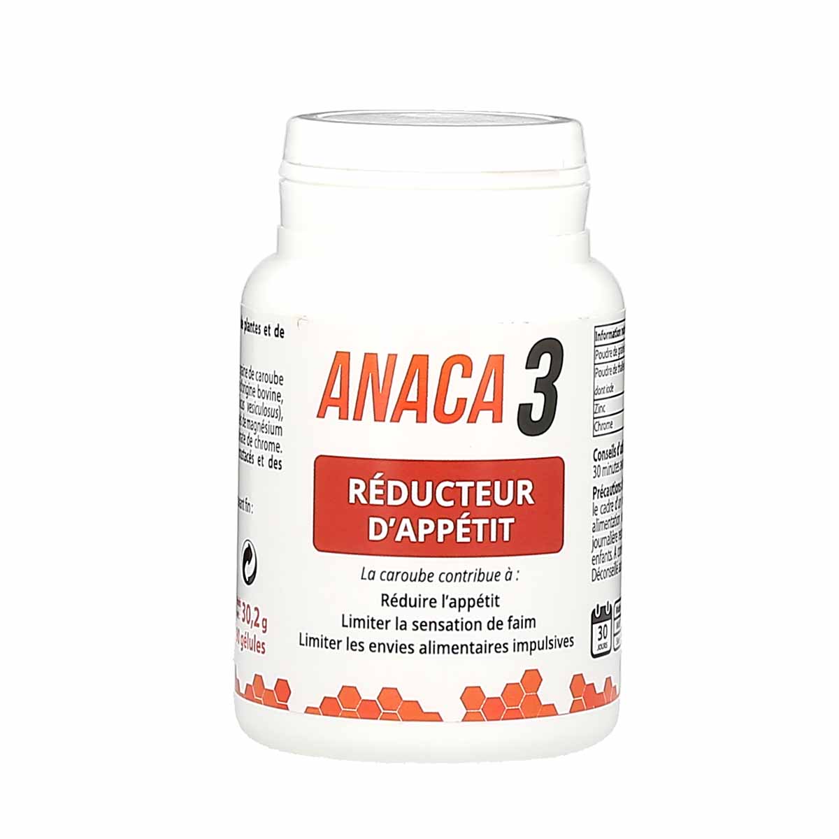 Anaca 3 Réducteur d'appétit, flacon de 90 gélules - La Pharmacie de Pierre