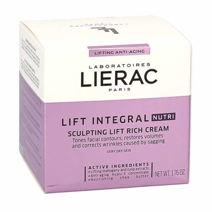 Lierac Lift Intégral Nutri Crème Riche Lift Remodelant Peaux Très Sèches