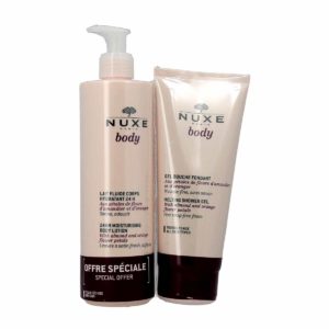 Nuxe Body Lait Fluide Corps Hydratant 400ml + Gel Douche Fondant 200ml