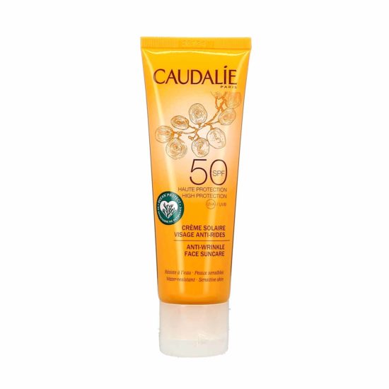 Caudalie Crème Solaire Visage AntiRides SPF50, tube de 50ml La Pharmacie de Pierre