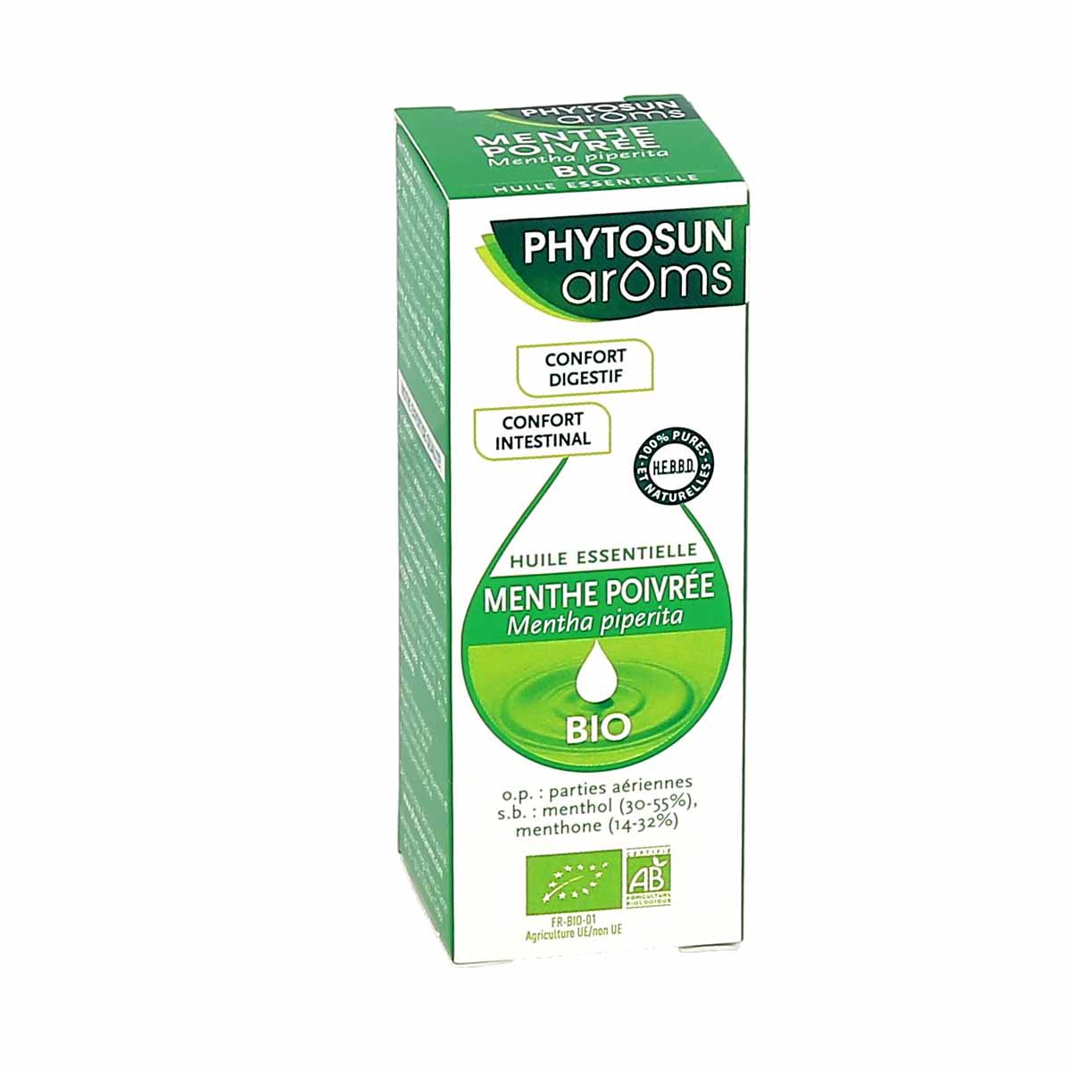 Phytosun Arôms – Huile Essentielle Menthe Poivrée BIO – 100 % pure