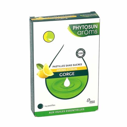 Phytosun Arôms Gorge Pastilles Sans Sucres Arôme Citron