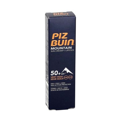 Piz Buin Mountain Sun Cream SPF 50 + lipstick