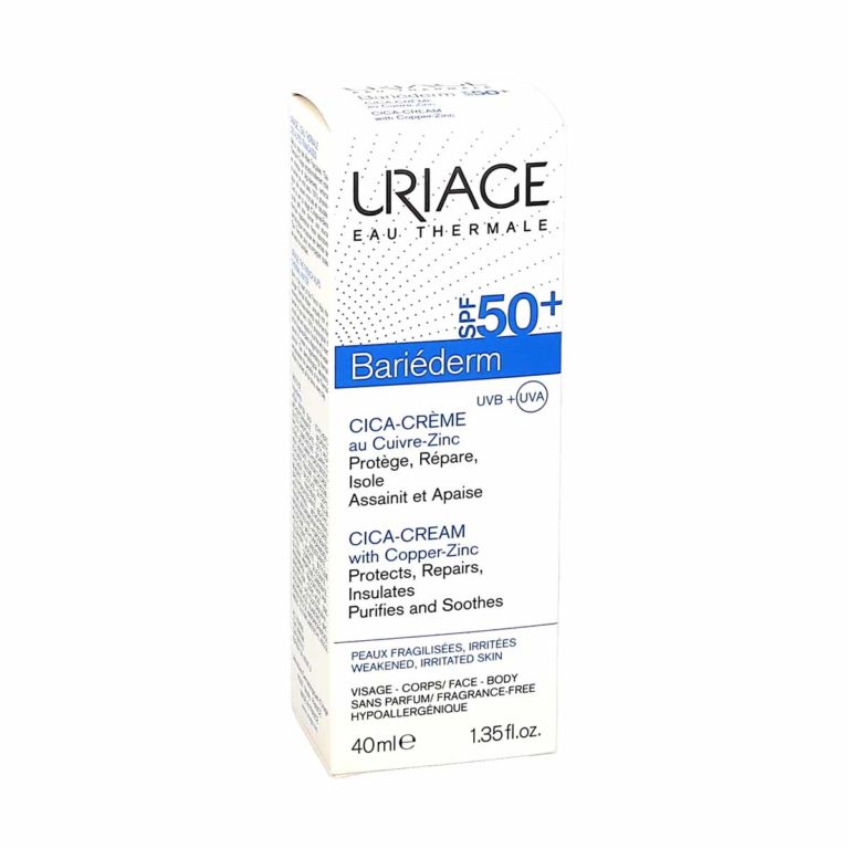 Uriage Bariederm Cica Crème SPF50+ au Cuivre-Zinc