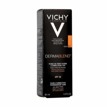 Vichy Dermablend Fond de Teint Fluide Correcteur 16H Teinte : 45 : Gold