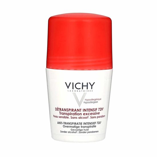 Vichy Détranspirant Intensif 72h Transpiration Excessive, Roll-on De 