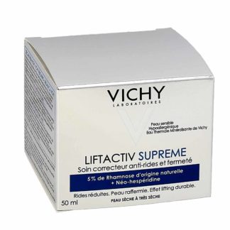 Vichy LiftActiv Supreme Soin Correcteur Anti-Rides et Fermeté Peau Sèche à Très Sèche