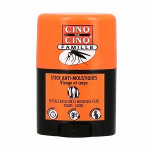 Cinq Sur Cinq Famille Stick Anti-Moustiques Visage et Corps