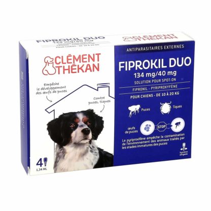 Clement Thekan Fiprokil Duo 134mg 40mg Chiens 10-20kg