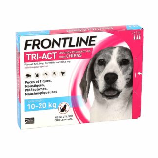 Frontline Tri-Act Solution pour Spot-On Chiens de 10-20kg