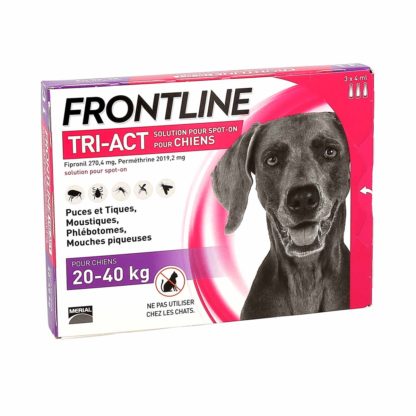 Frontline Tri-Act Solution pour Spot-On Chiens de 20-40kg
