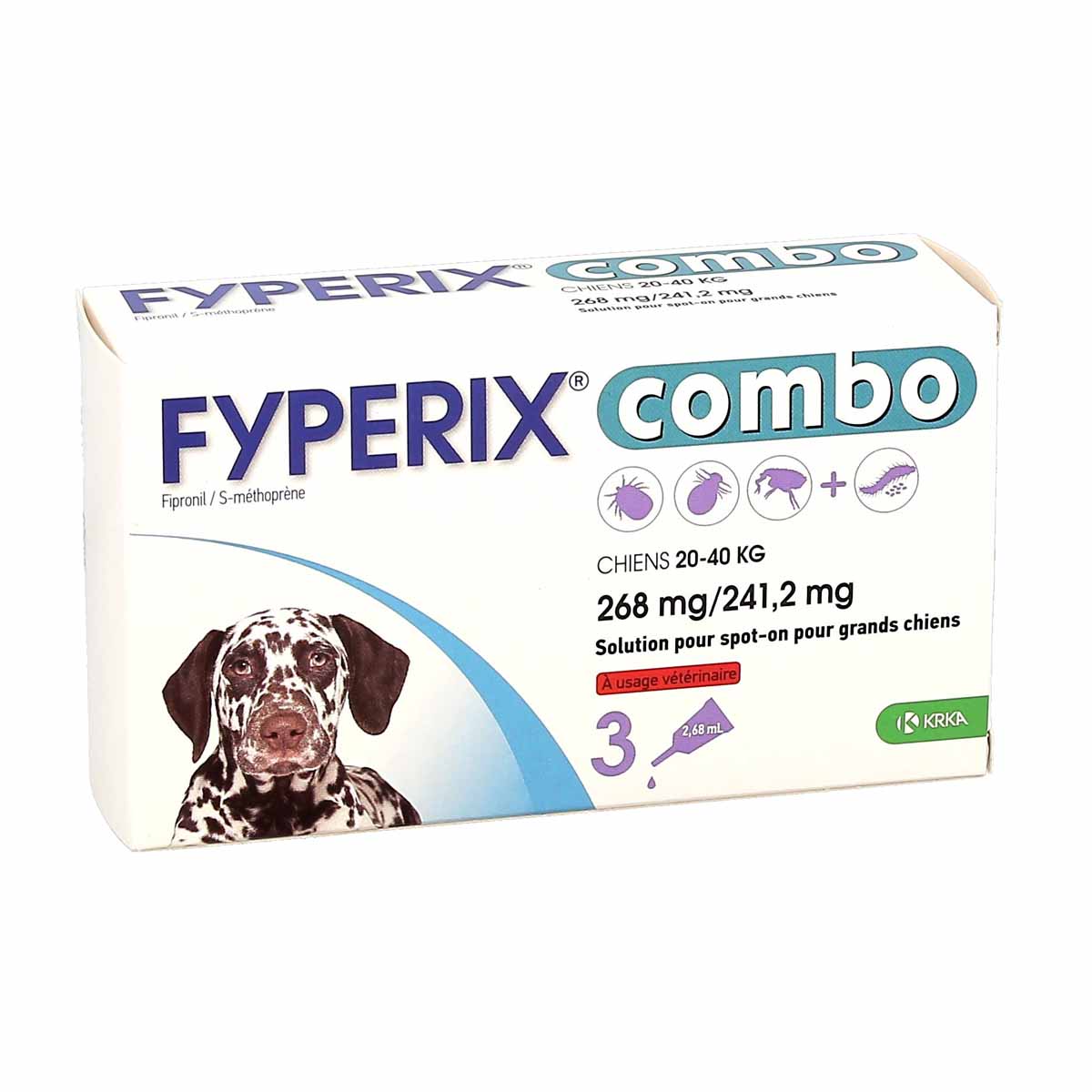 FYPERIX COMBO CHIENS 10-20KG SPOT ON BT6 PIPETTES 134/120.6MG, PUCES