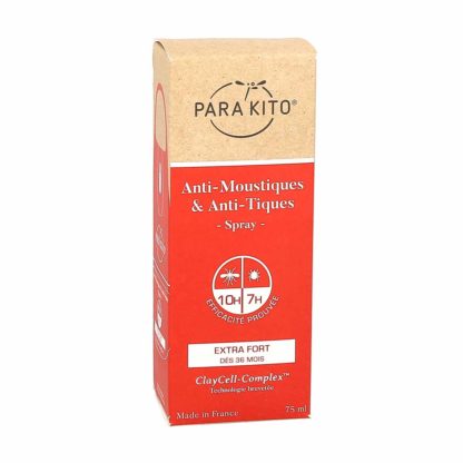 Parakito Spray Protection Extra-Forte Anti-Moustiques et Anti-Tiques
