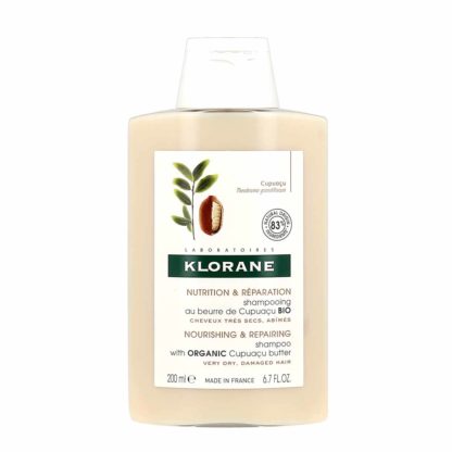 Klorane Shampooing Nutrition et Réparation au Beurre de Cupuaçu Bio