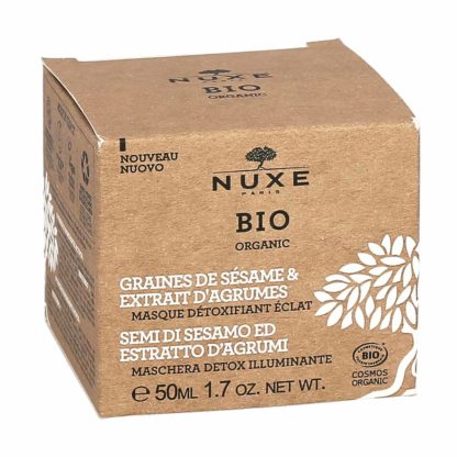 Nuxe Bio Organic Graines de Sésame & Extrait d'Agrumes Masque Détoxifiant Eclat