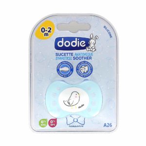 Dodie Sucette Anatomique Silicone 0-2 mois Chat Bleu A26