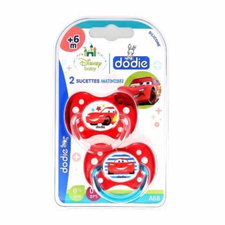 Dodie Sucette Anatomique Silicone +6 mois Cars A68