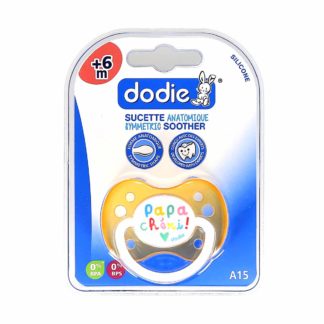 Dodie Sucette Anatomique Silicone +6 mois Papa/Maman A15