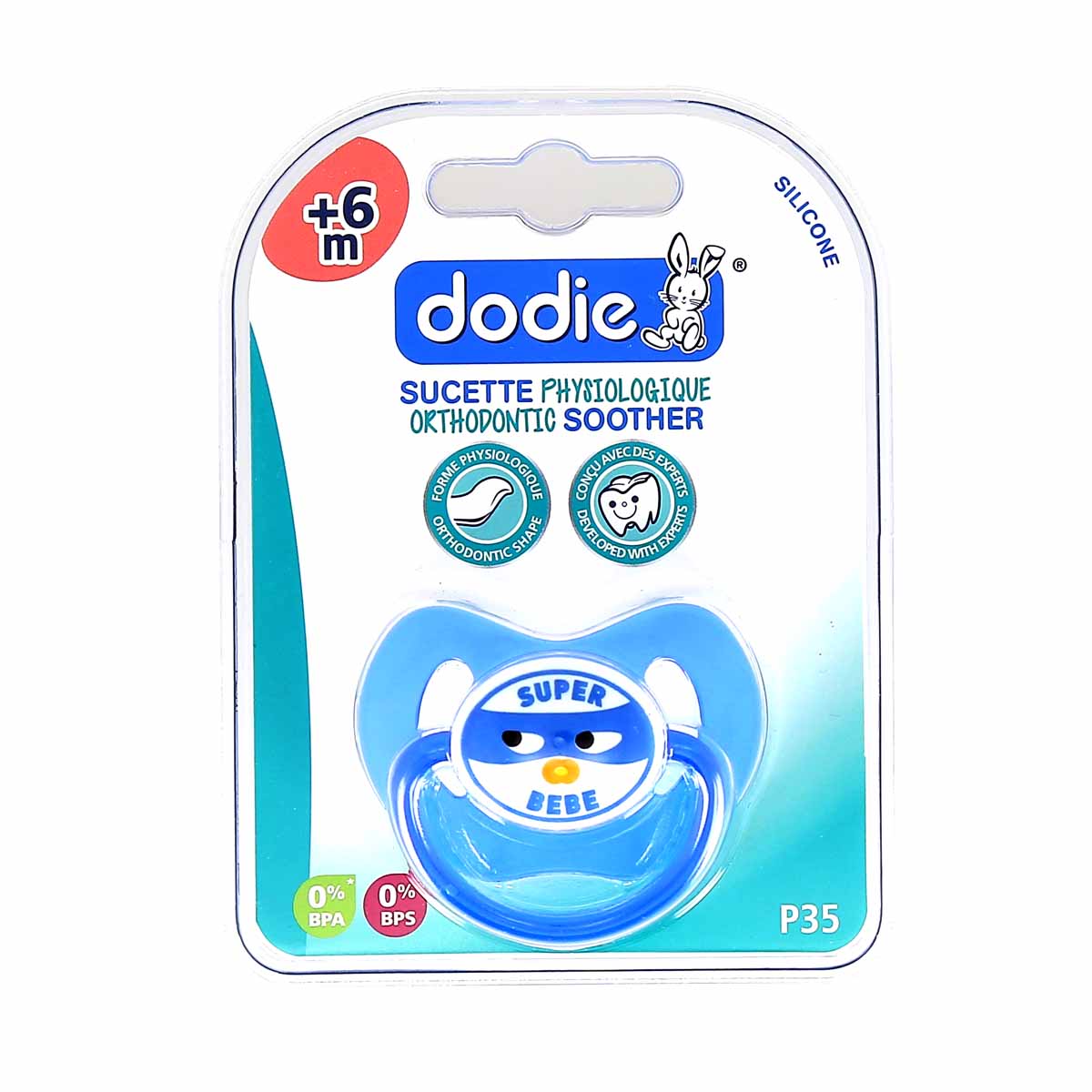 Dodie Sucette physiologique silicone (0-6 M) N°33