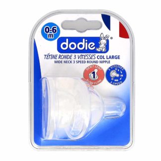 Dodie Tétines Initiation+ Silicone Col Large 0-6 mois
