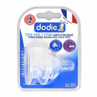 Dodie Tétines Initiation+ Silicone Col Large +6 mois