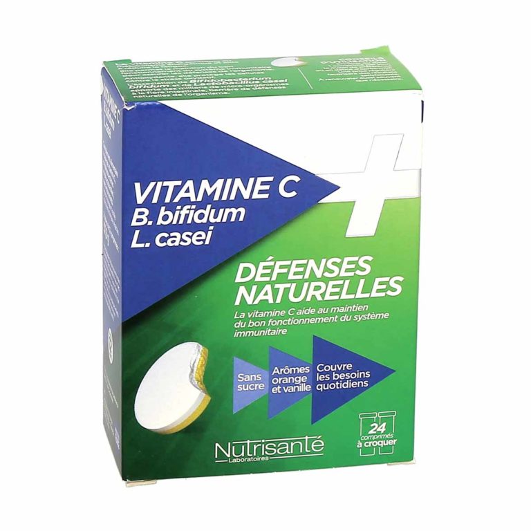 Nutrisanté Défenses Naturelles Vitamine C + B.Bifidum L. Casei, Boite ...