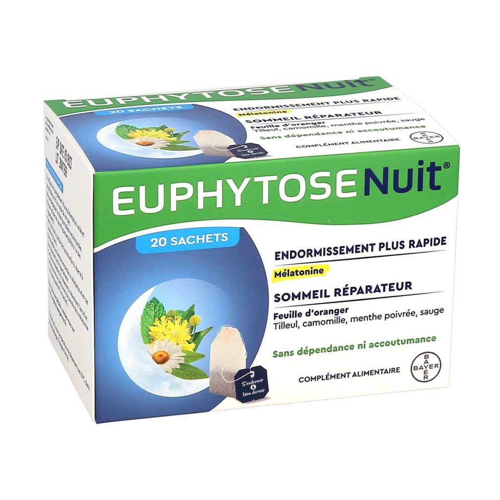 Euphytose Nuit Tisane, boite de 20 sachets  La Pharmacie de Pierre