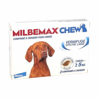 Milbemax Chew Vermifuge pour Chien de + de 5kg