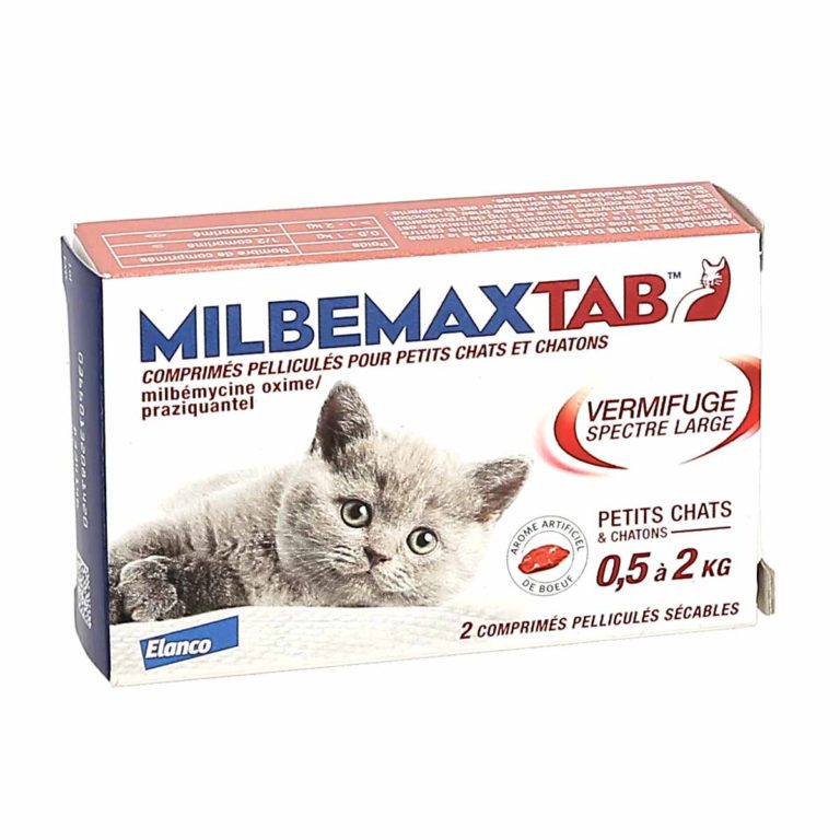 Milbemaxtab Vermifuge Petits Chats et Chatons de 0