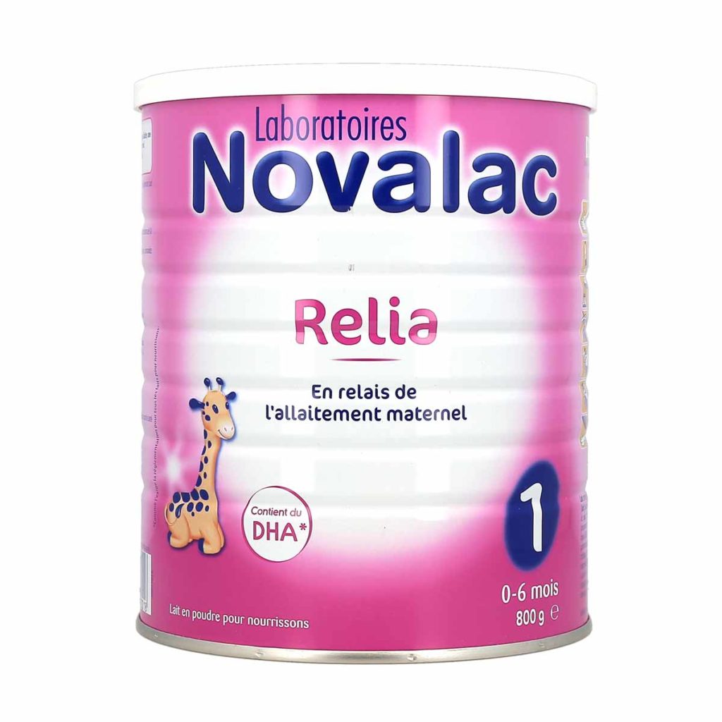 Novalac Relia 1 Lait pour Bébé 06 mois, boite de 800g La Pharmacie de Pierre