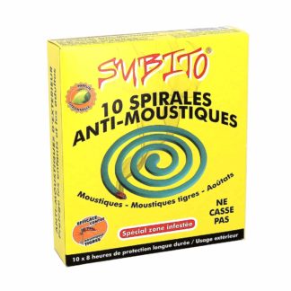 Subito Spirales Anti-Moustiques Spécial Zone Infestée