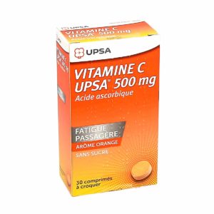 Vitamine C UPSA 500mg a Croquer Sans Sucre