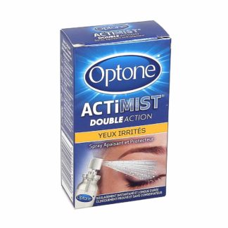Optone Actimist Double Action Yeux Irrités Spray Apaisant et Protecteur