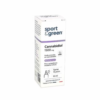 Sport & Green Spray concentré de Cannabidiol (CBD) 1500mg