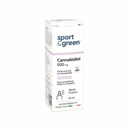 Sport & Green Spray concentré de Cannabidiol (CBD) 500mg