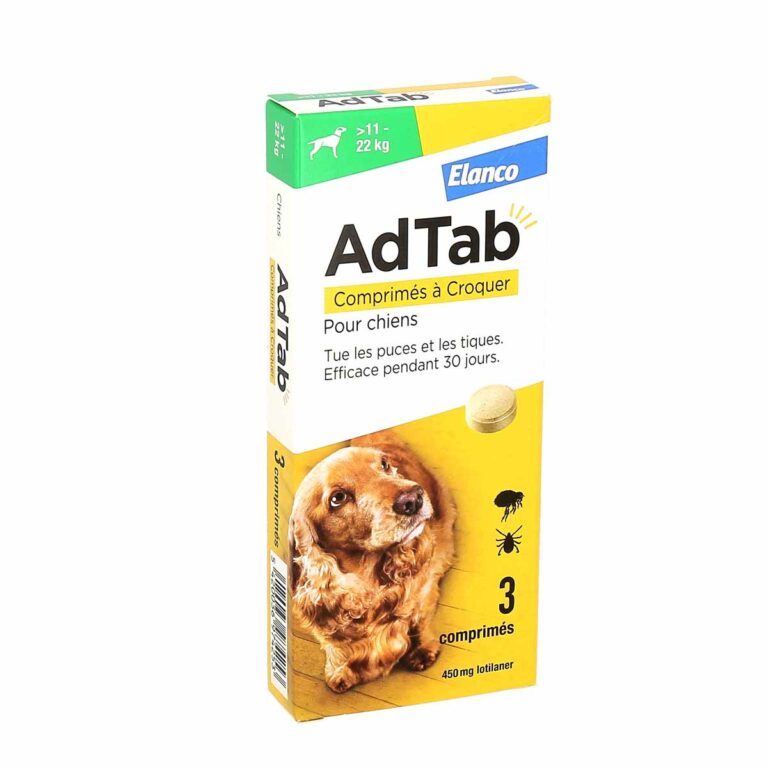 Adtab 450mg pour Chiens de 11 à 22kg