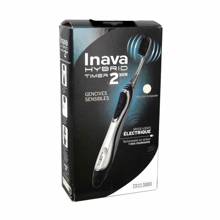 INAVA HYBRID TIMER 2 Minutes - Brosse à Dents Electrique Sonique Noir